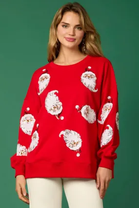 Sequin Santa Sweatshirt