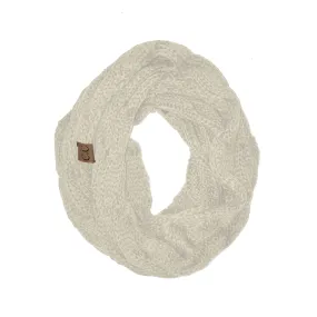 SF-800 Ivory Infinity Scarf