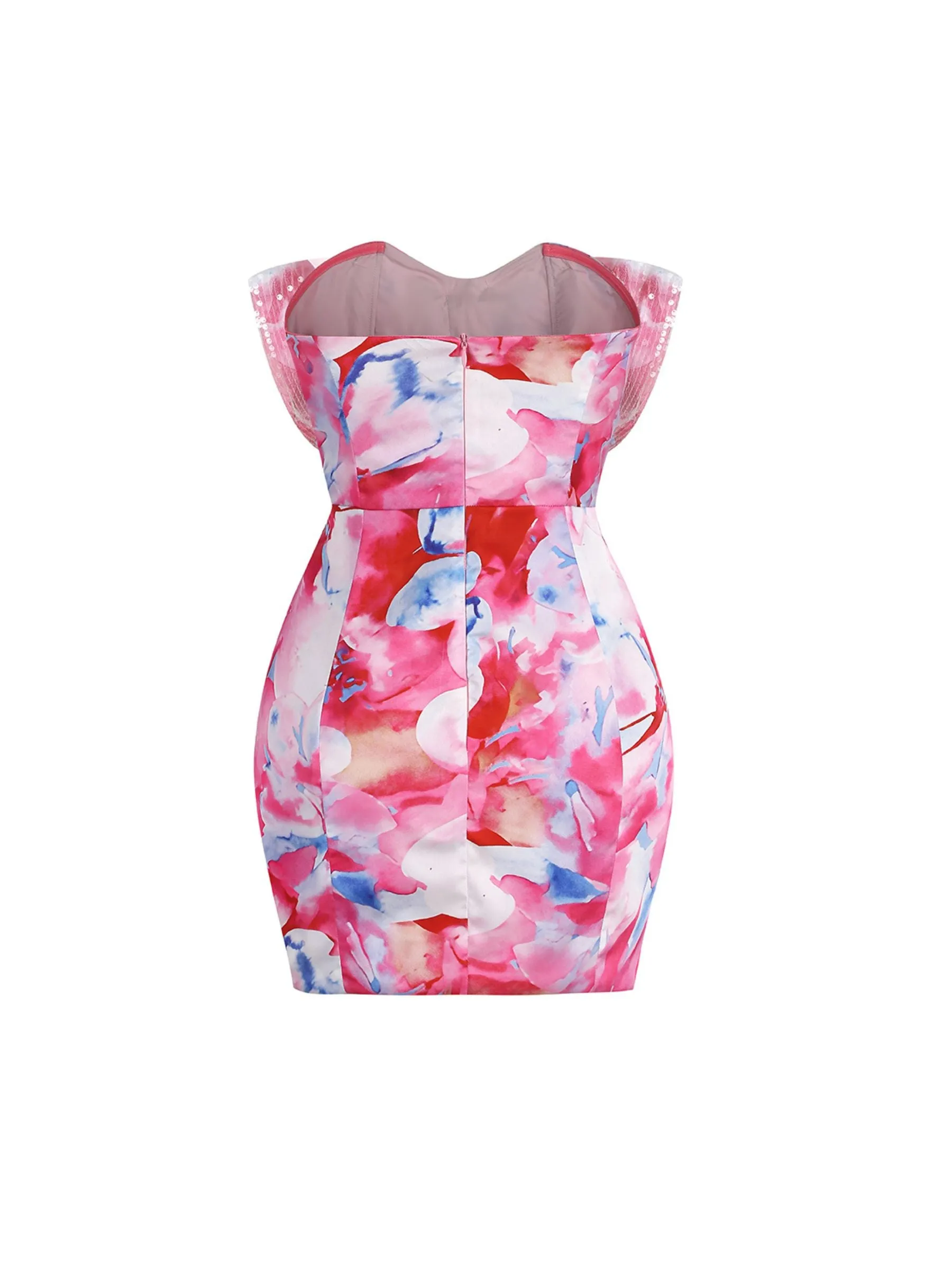 Shae Floral Bow Sequin Dress