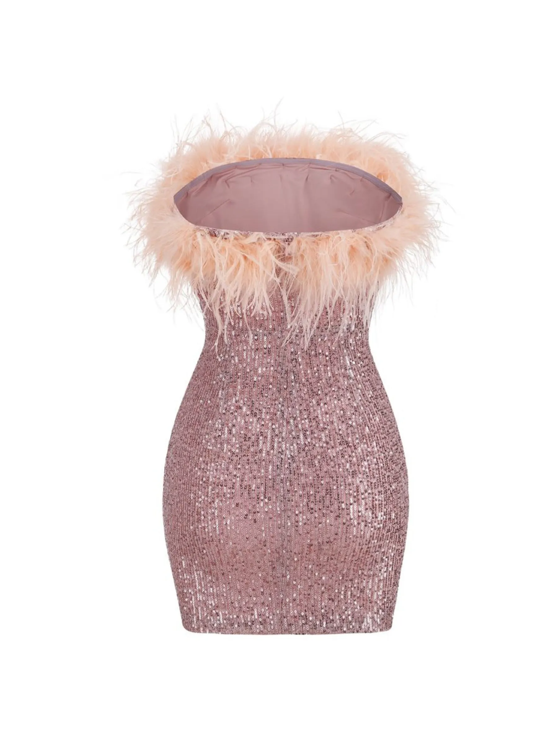 Sofia Feather Sequin Mini Dress