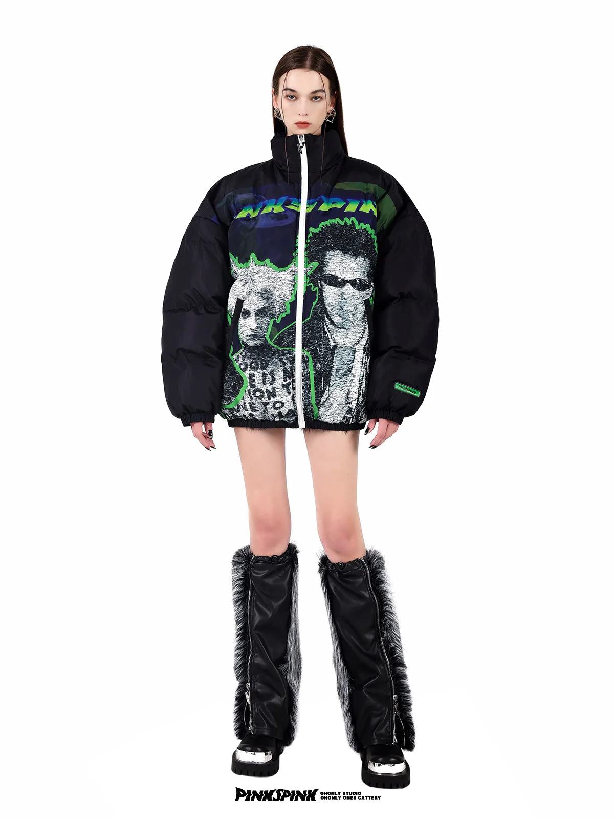 SPHINX PUNK quilted puffer