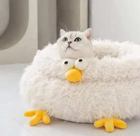 Super Soft Warm Fluffy Pet Bed Chicken Cat Bed