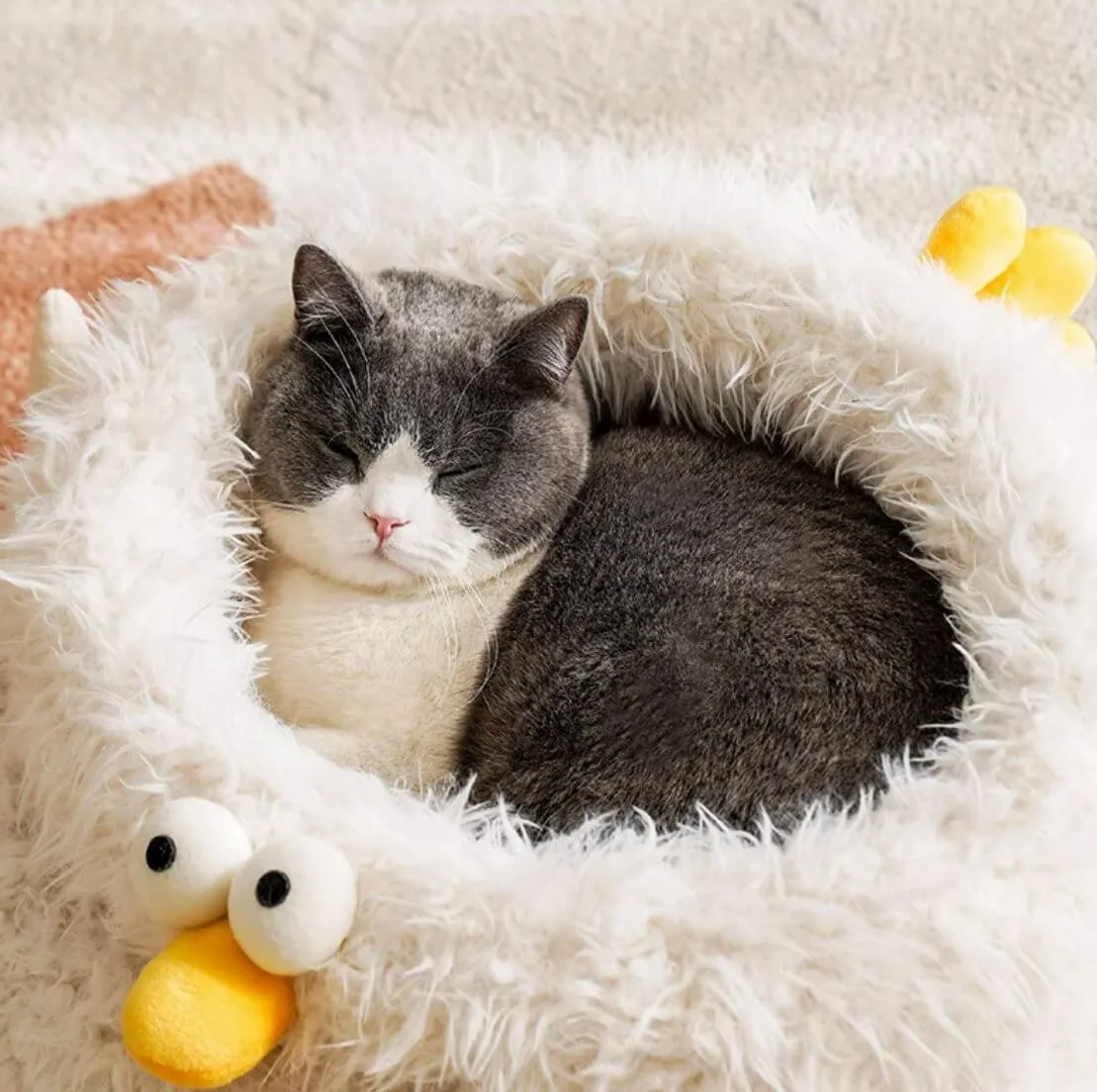 Super Soft Warm Fluffy Pet Bed Chicken Cat Bed