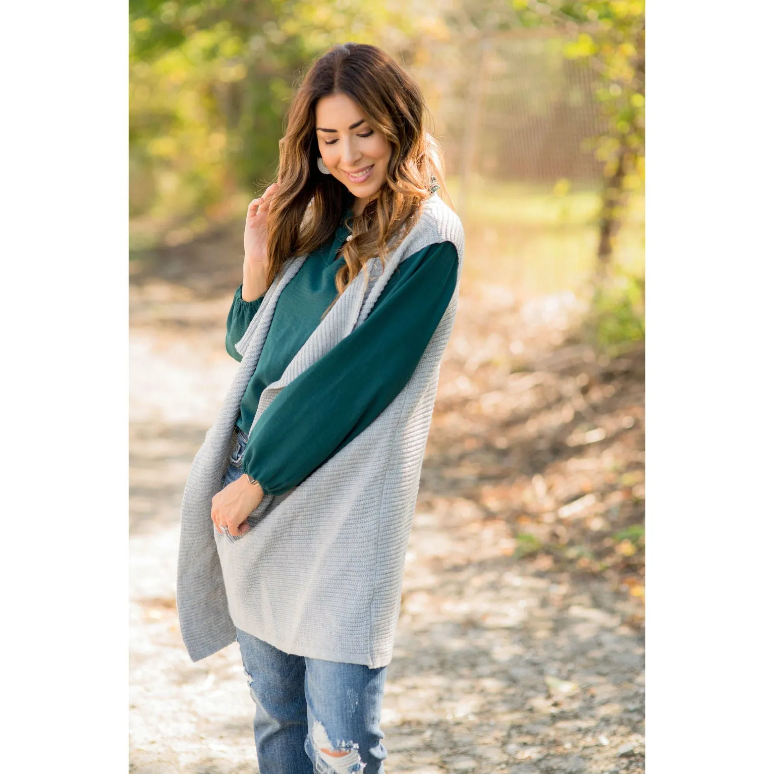 Sweater Kimono Vest