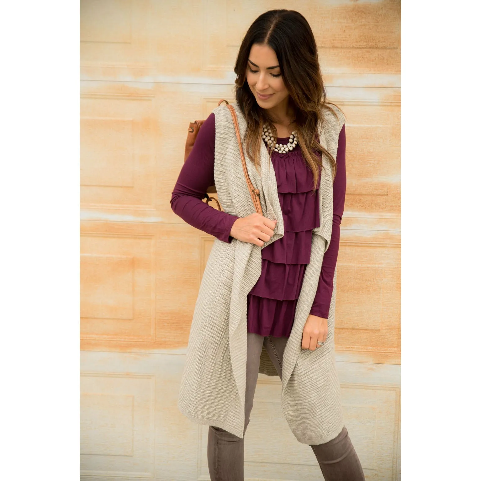 Sweater Kimono Vest