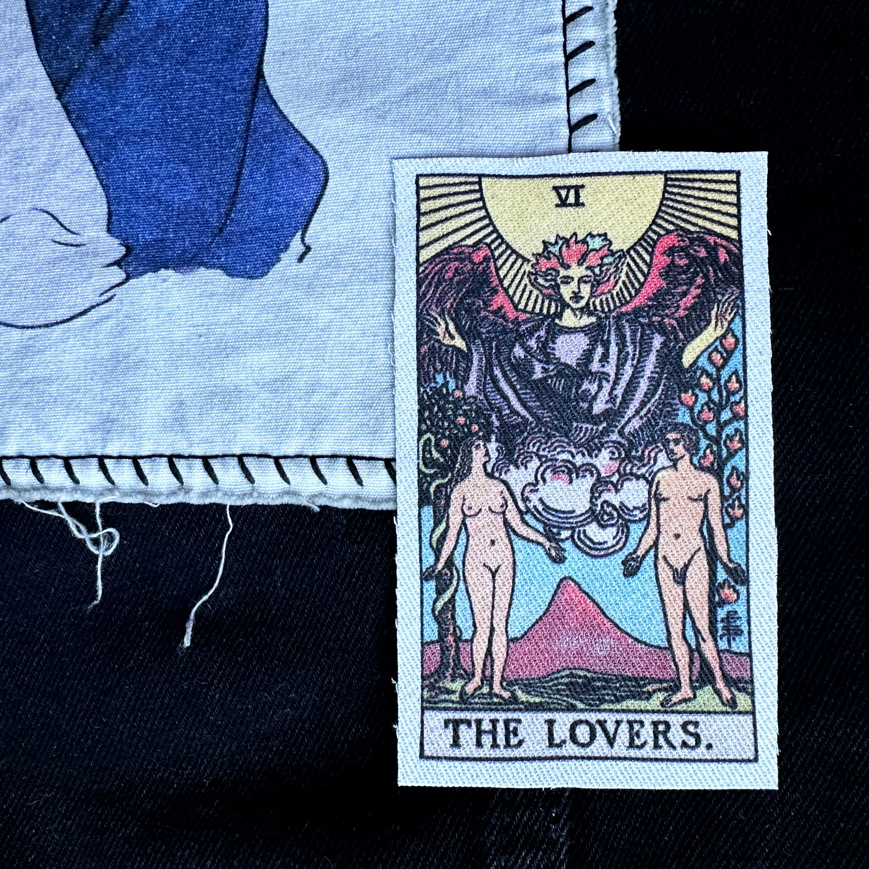 Tarot Card The Lovers Fabric Sew On Patch