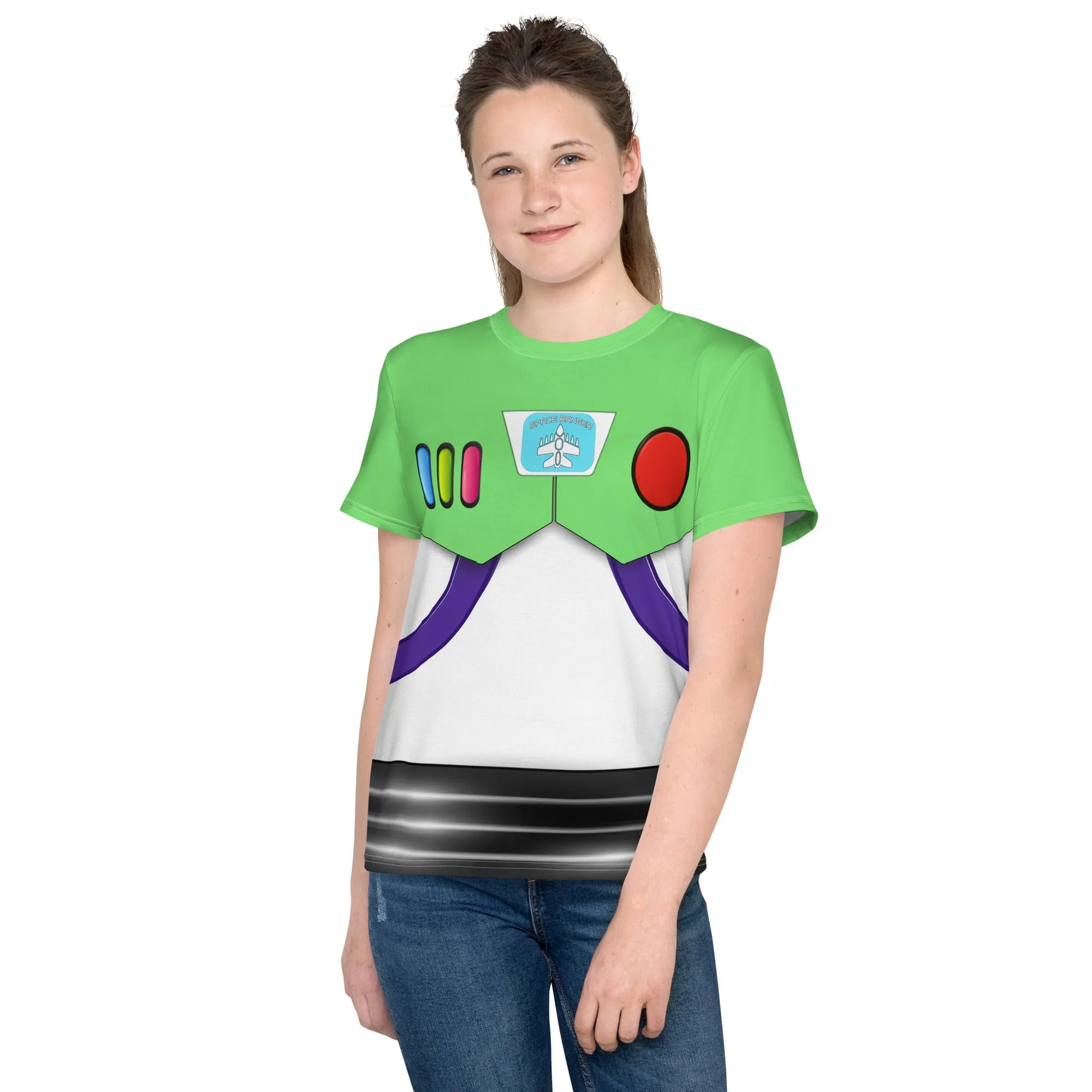 The Buzz Youth crew neck t-shirt- Running Costume, Cosplay, Bounding