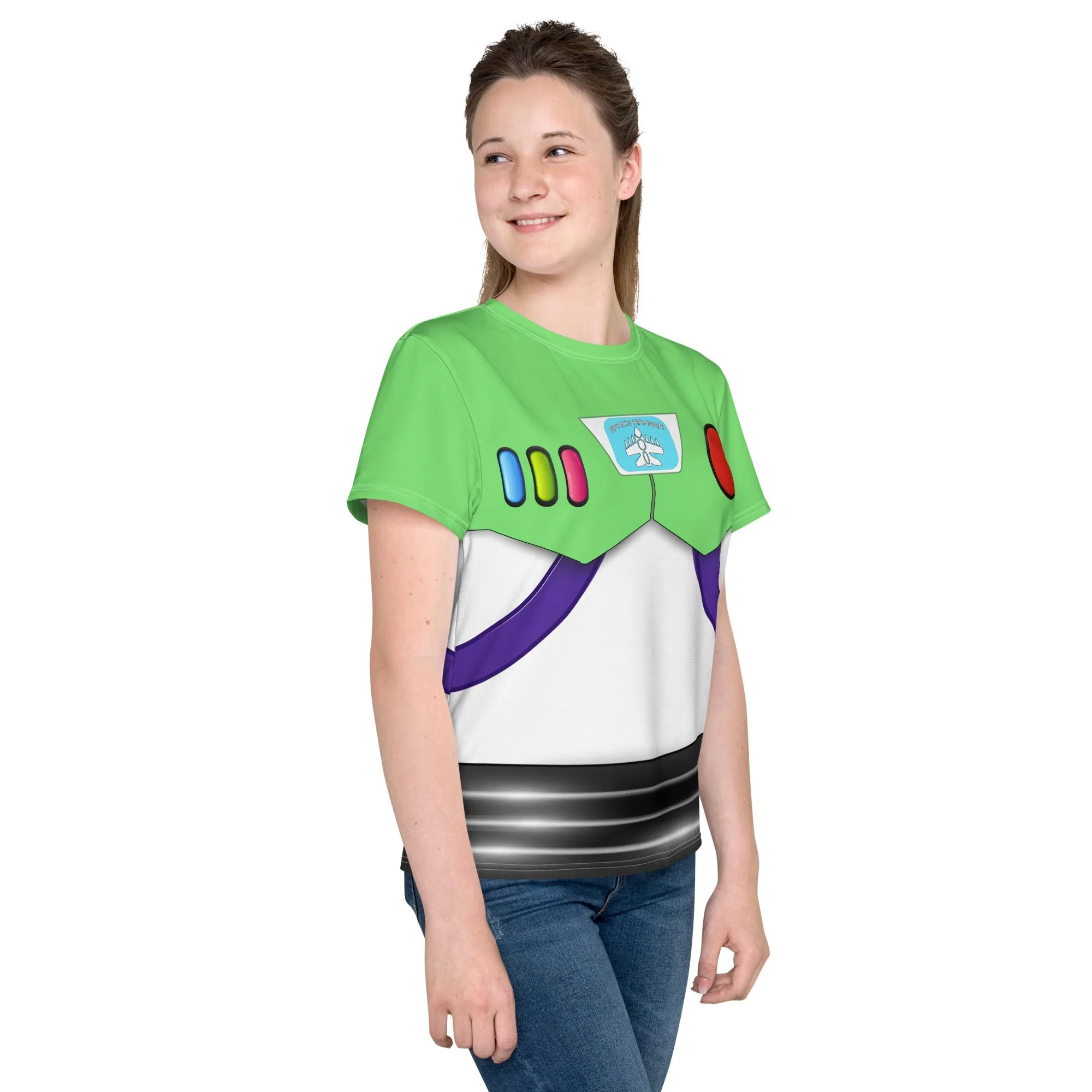 The Buzz Youth crew neck t-shirt- Running Costume, Cosplay, Bounding