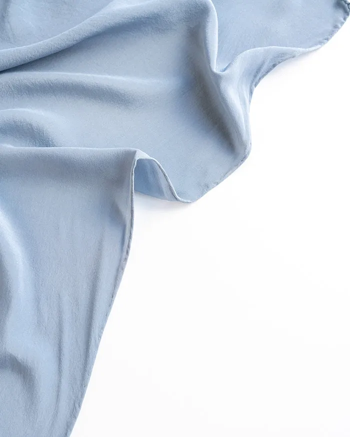 'The Classic' Washable Silk Scarf in Sea