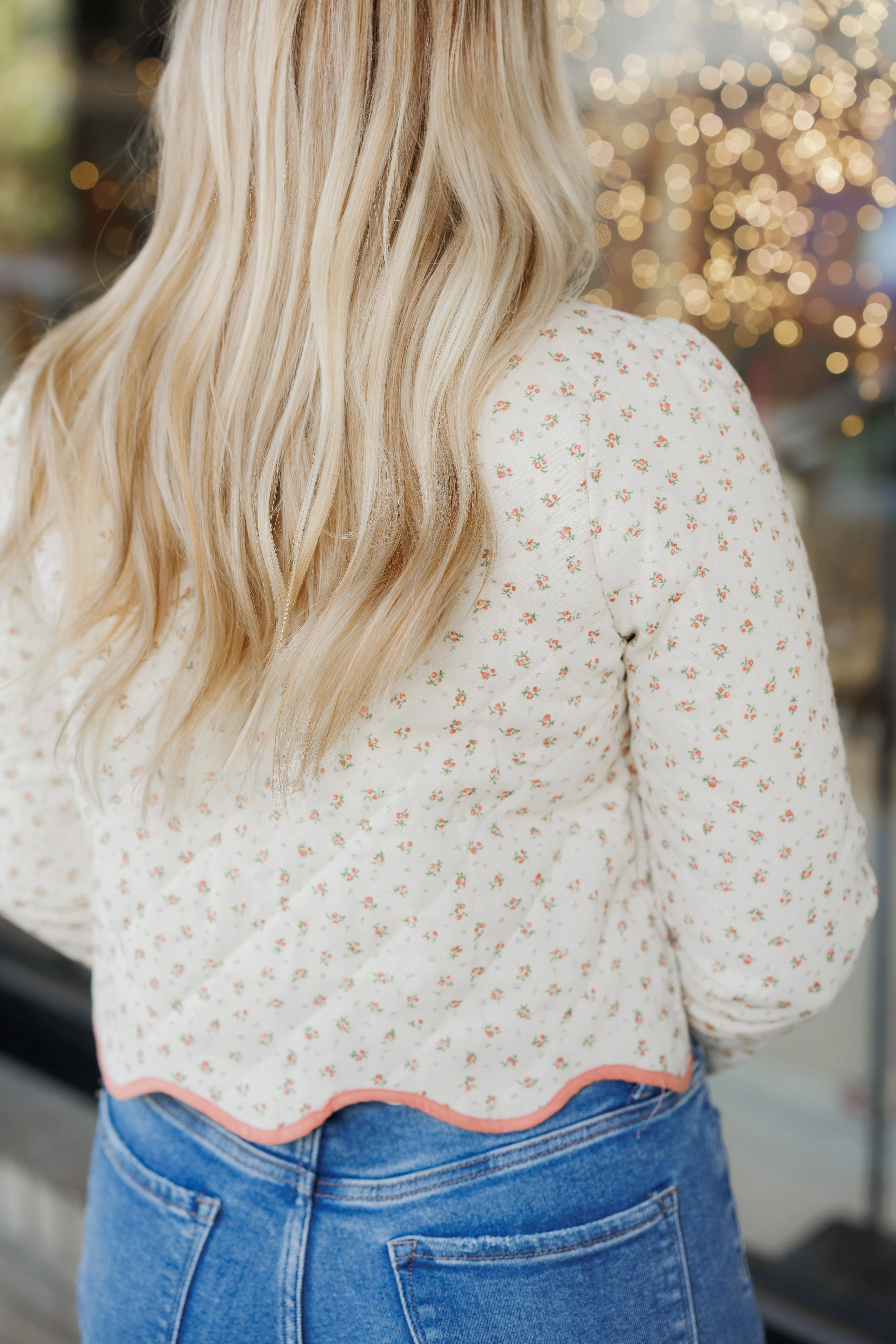 The Eleanor Quilted Jacket with Bows