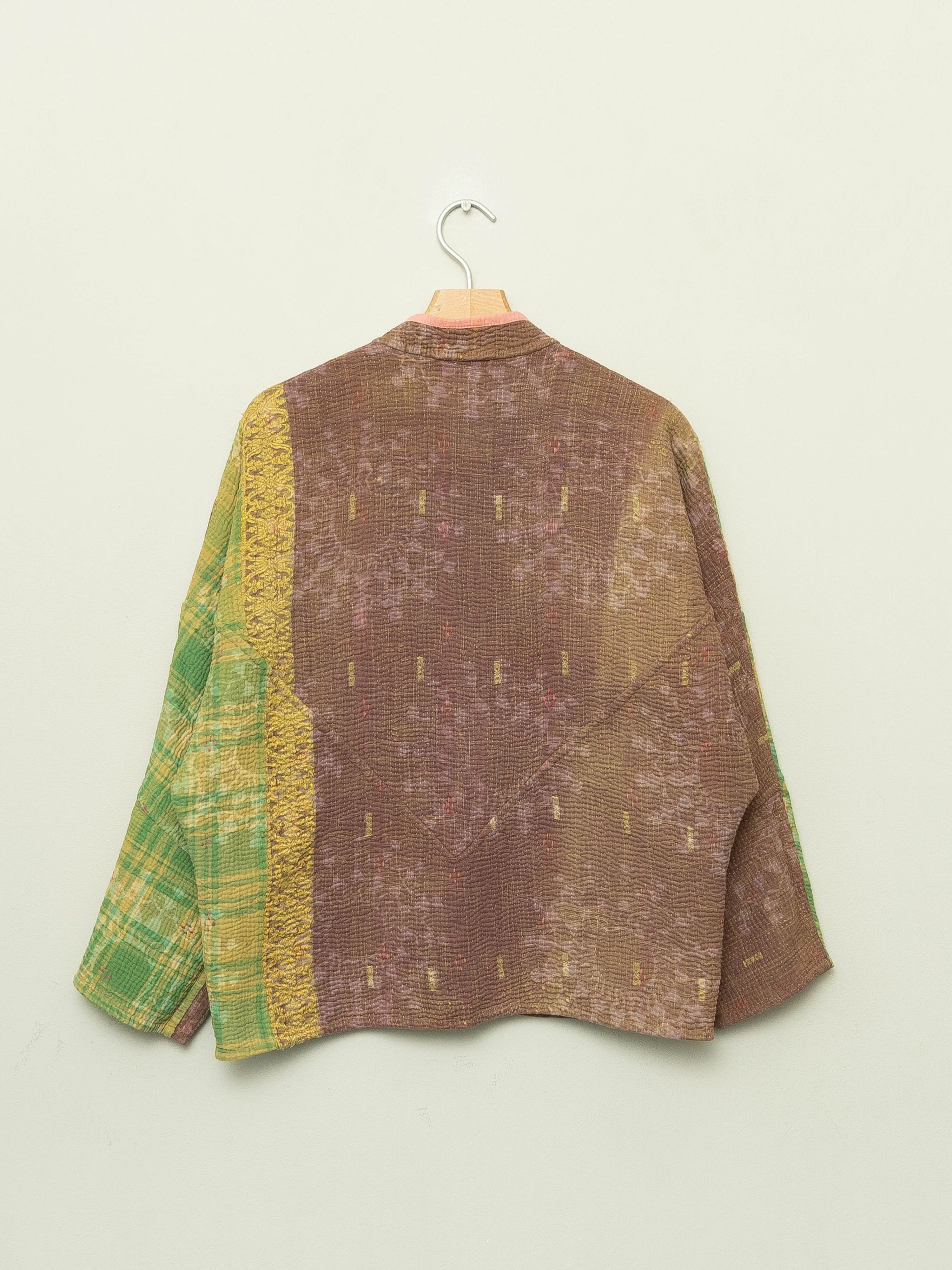 The Ladhiya Petite Quilted Plant Dyed Kantha Jacket