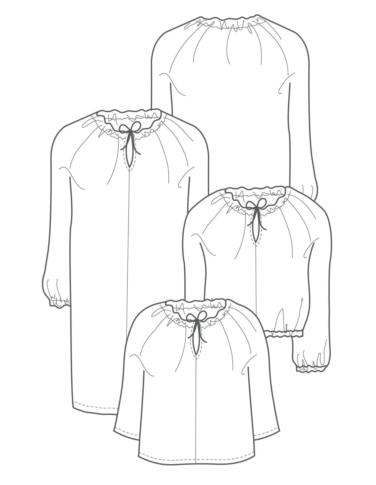 The Maker's Atelier 18, The Gathered Dress and Top PDF Pattern, with or without printing