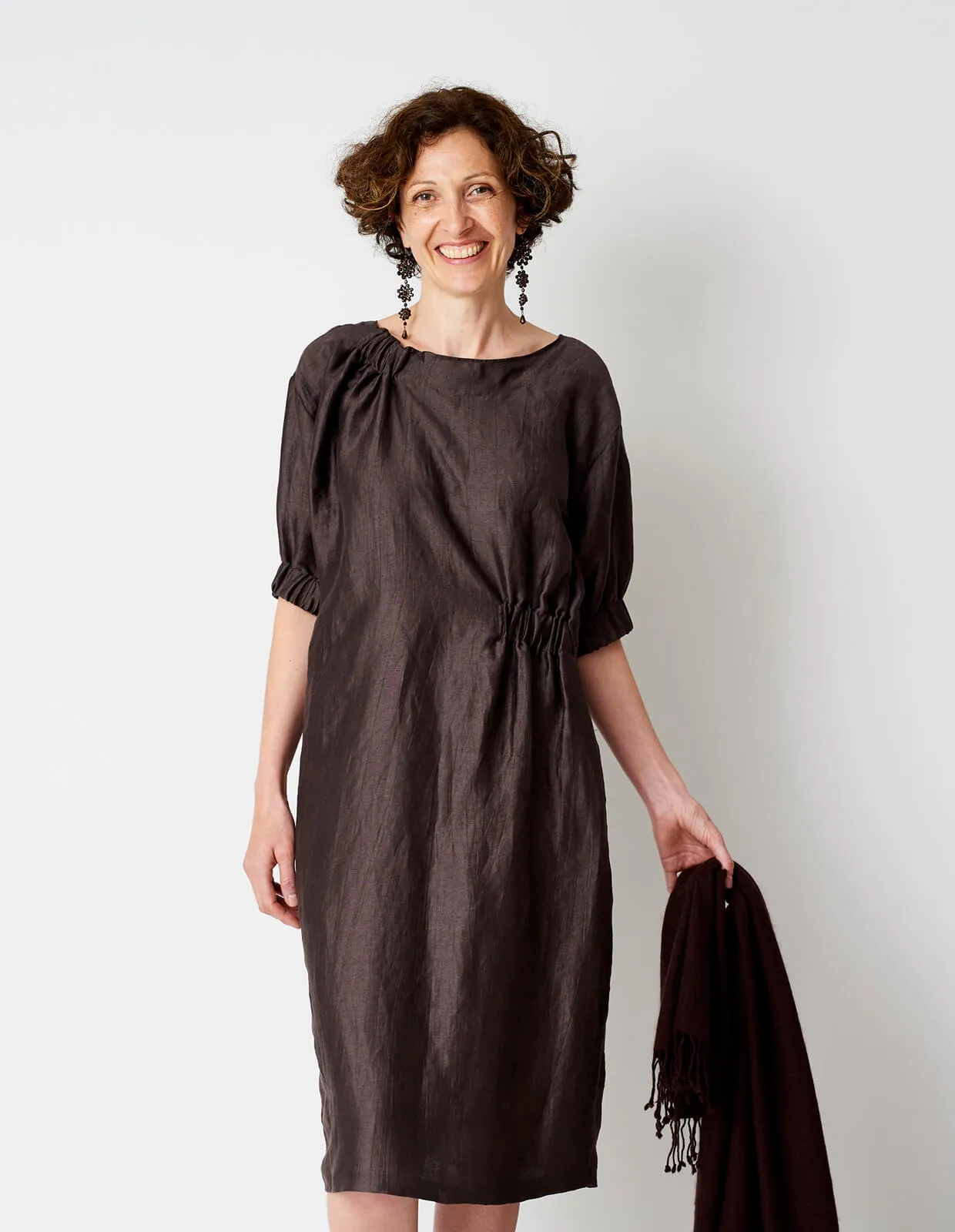 The Maker's Atelier 26, The Asymmetric Gather Dress PDF Pattern, with or without printing