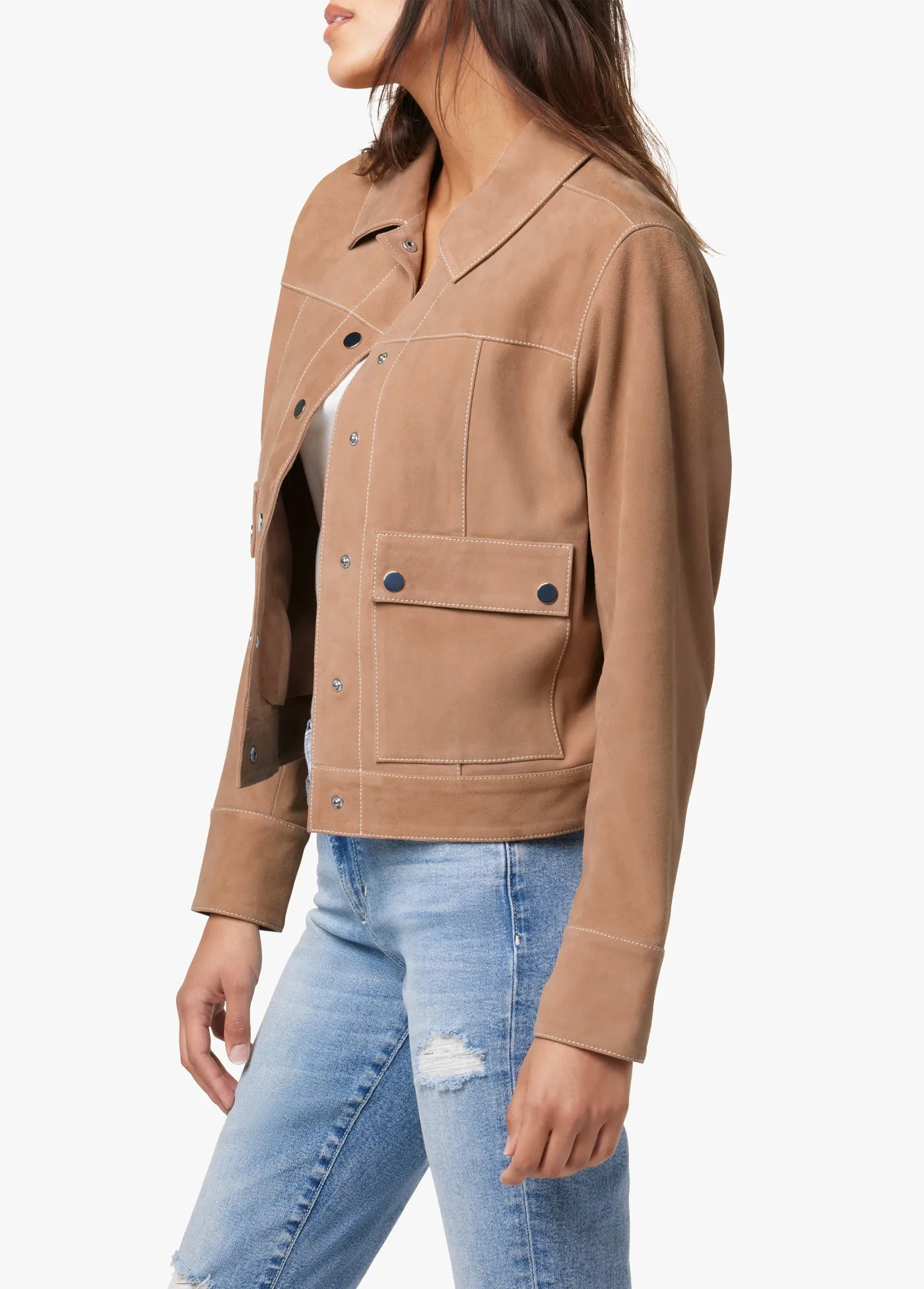 THE ROONEY SUEDE JACKET