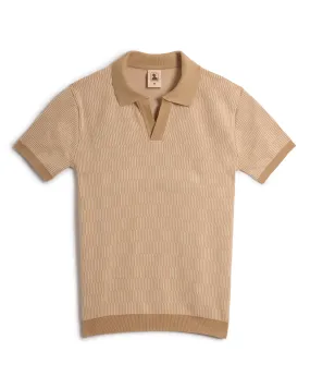 The Sebastian Knit Polo Shirt - Shell