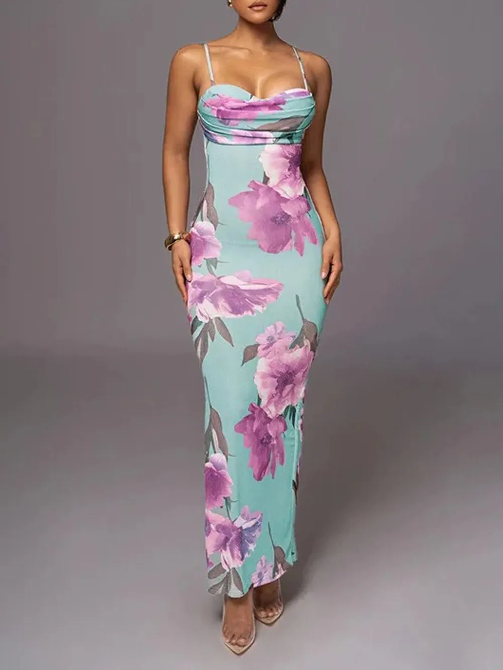 Tiana Sleeveless Bodycon Maxi Dress