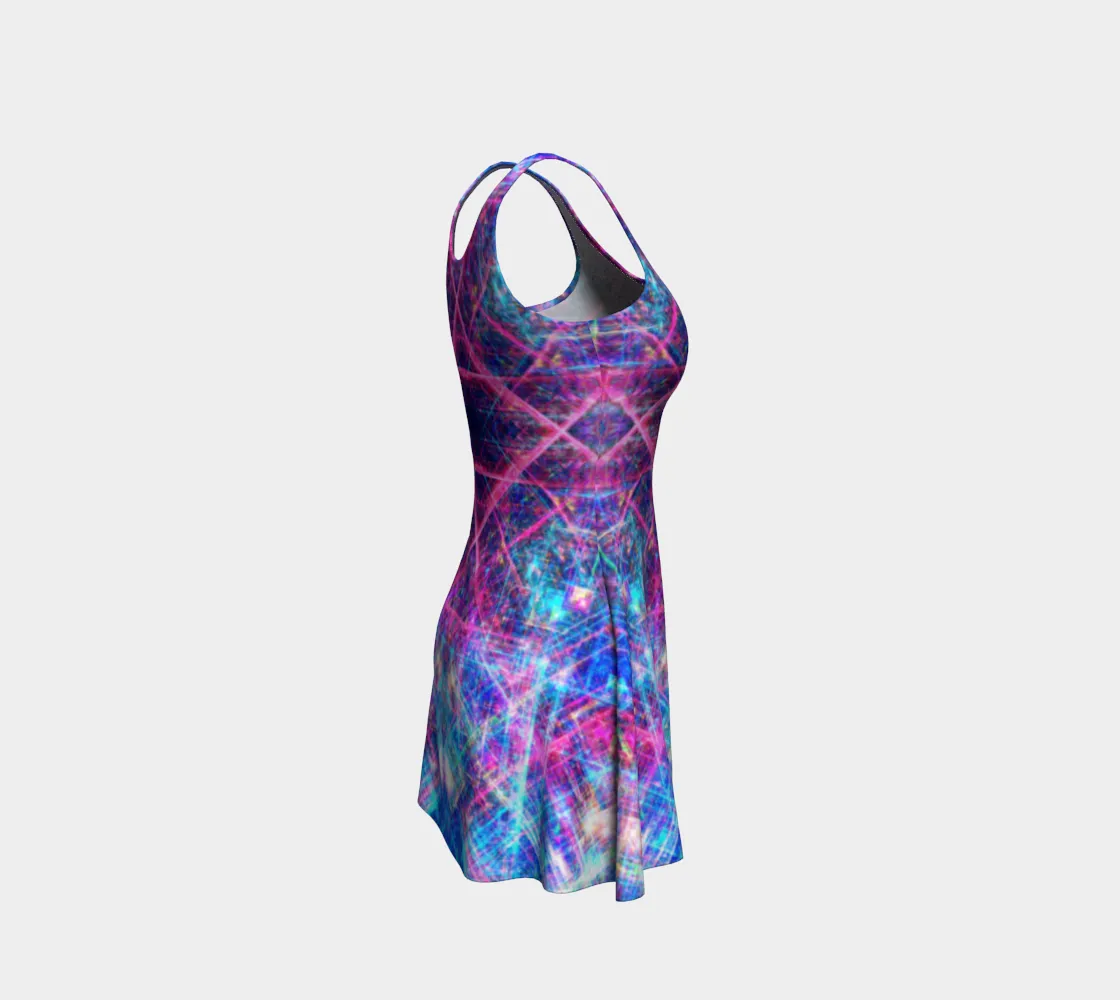 Tundra Matrix Rainbow | Flare Dress | Yantrart Design