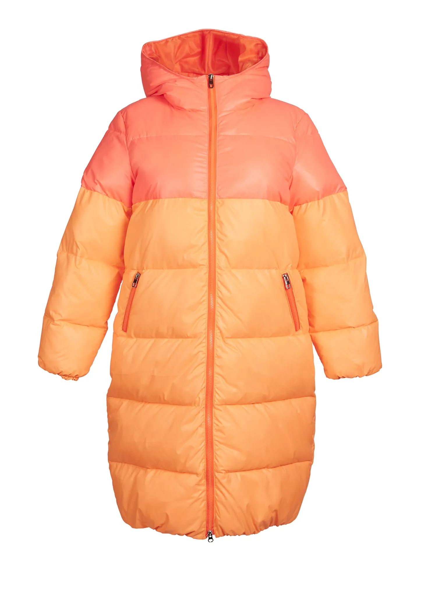 Two Tone Puffer Coat