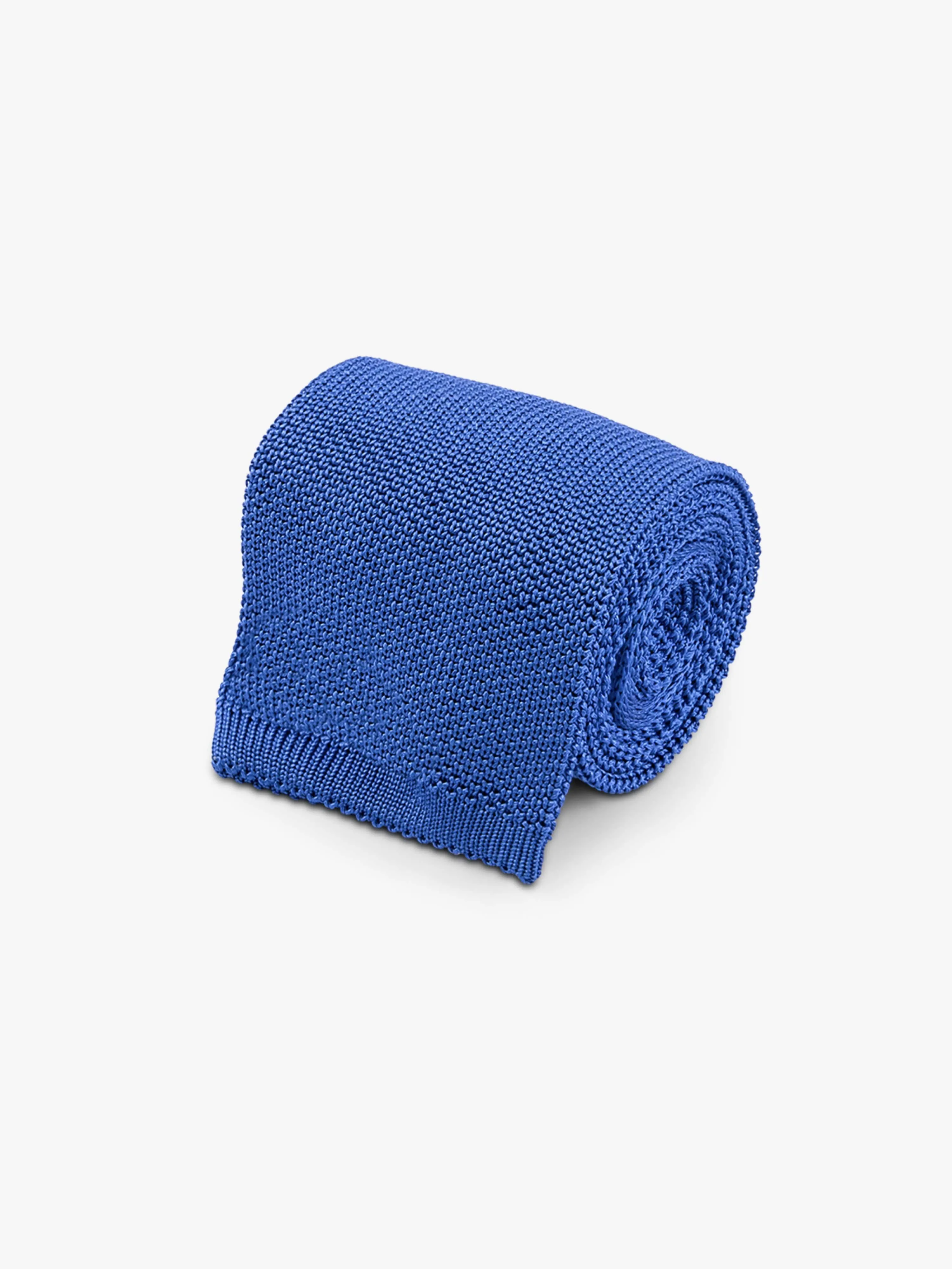 Vibrant Blue Knit Tie