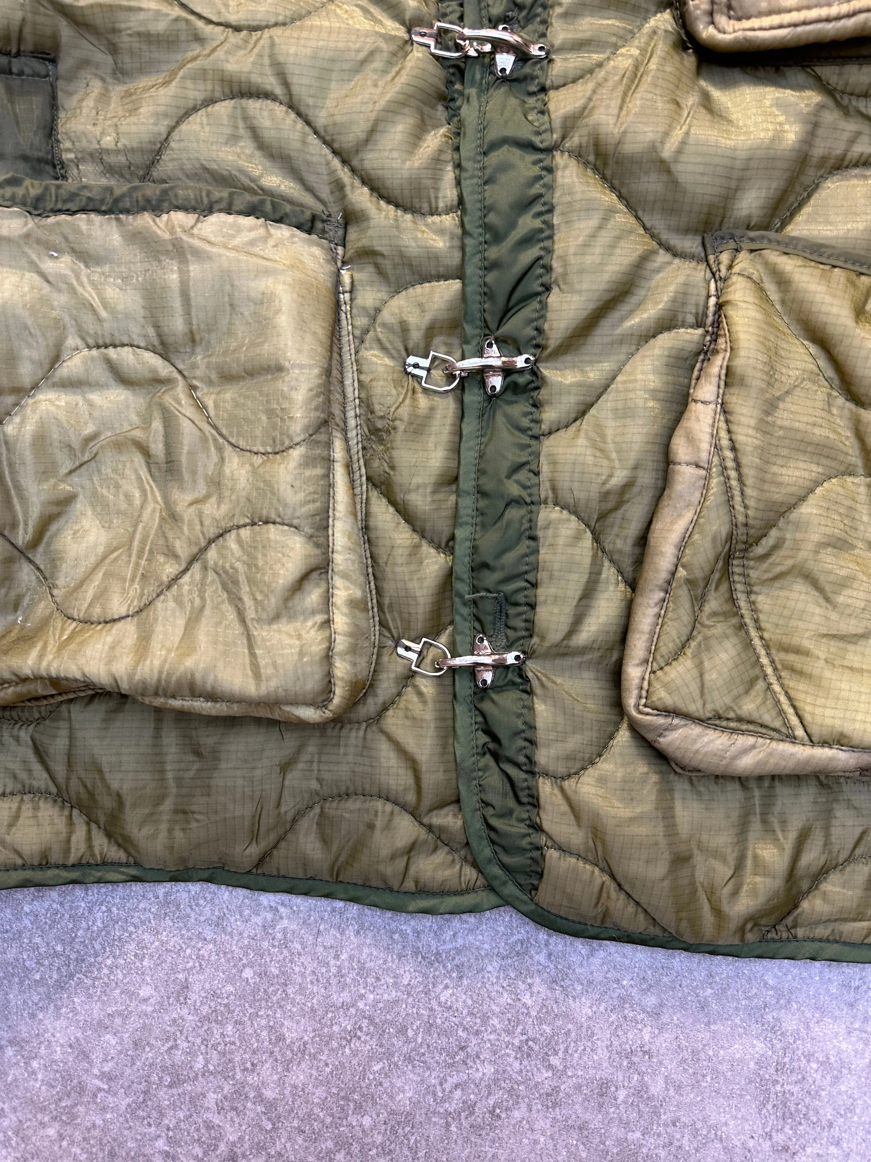 VT Rework: Khaki Quilted Padded Ripstop Jacket