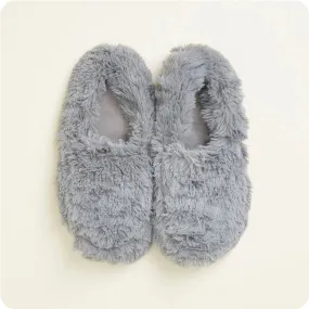 *Warmies Slippers Curly Gray