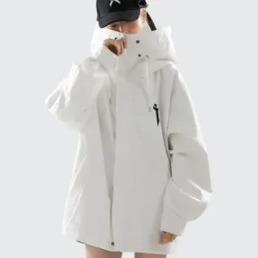 White Women's Techwear Jacket