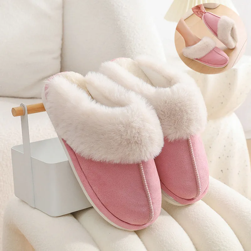 Winter Warm Plush Slippers Indoor Fur Slippers