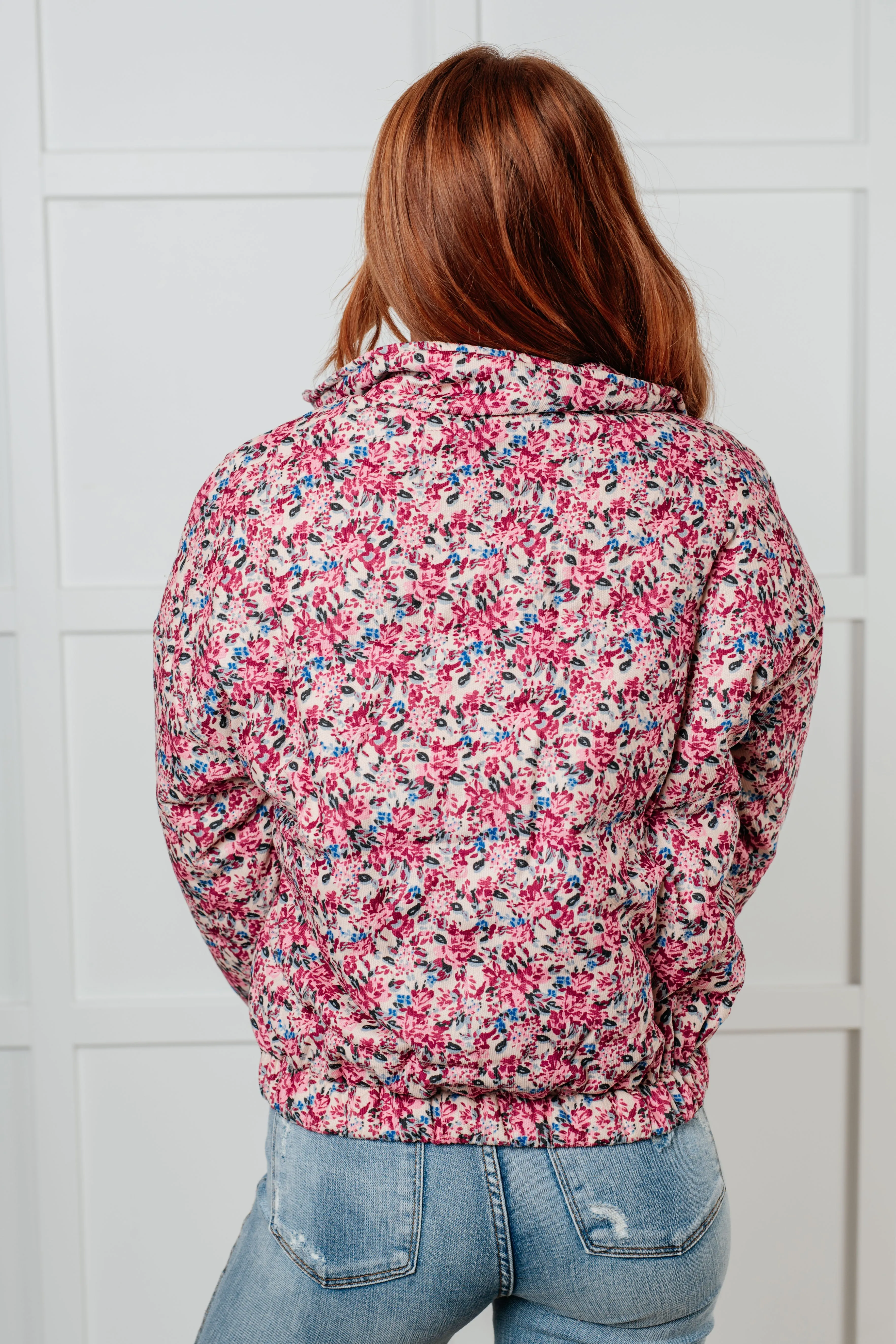 Wishful Thinking Floral Printed Puffer Jacket