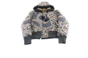 Women's Y2K Rocawear Cuban Link Chain Puffer Jacket