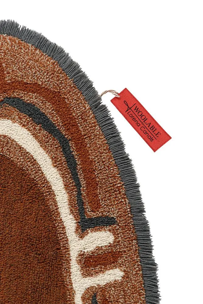 WOOL OVAL RUG KARIBU