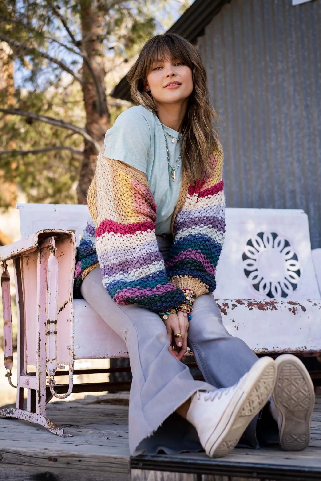 Wrapped up in Color Knit Cardigan - Neutral