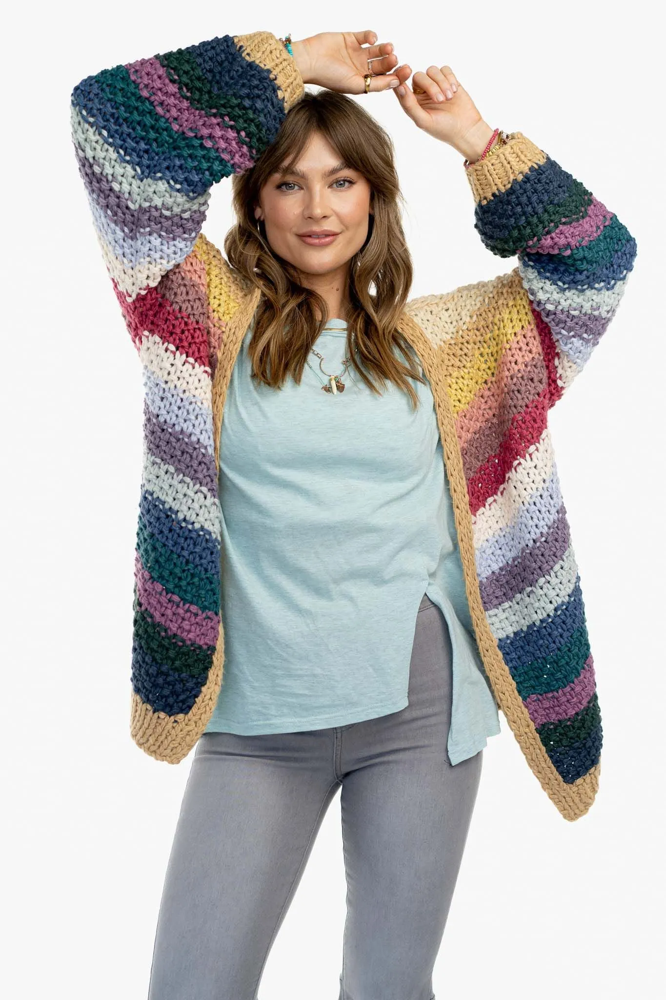 Wrapped up in Color Knit Cardigan - Neutral