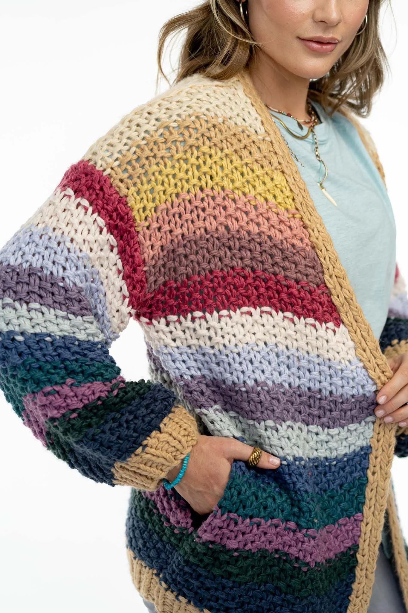 Wrapped up in Color Knit Cardigan - Neutral