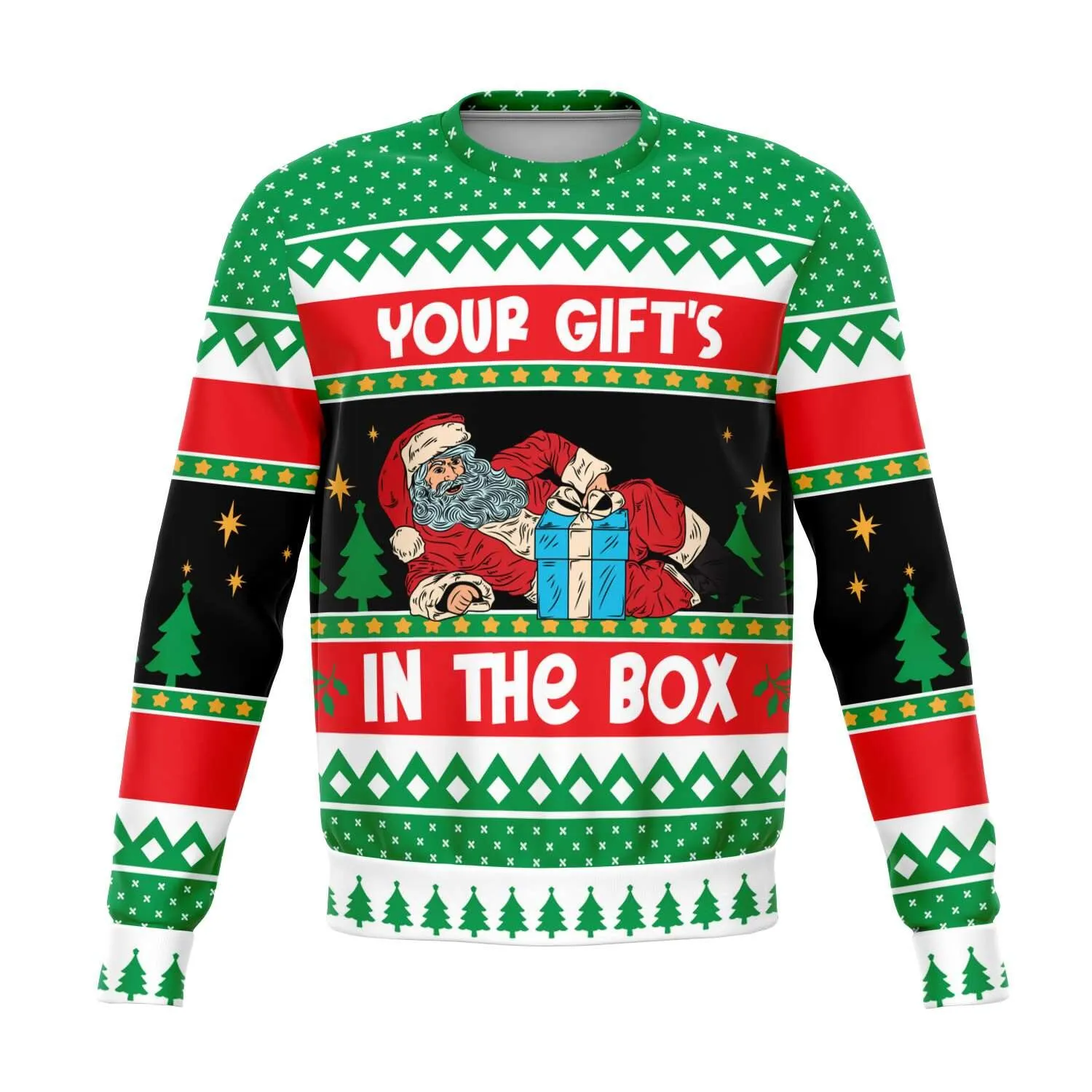 Your Gift In The Box Naughty Holiday Ugly Christmas Sweater