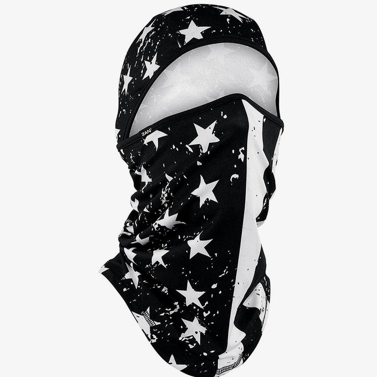 ZANheadgear® Black & White Flag Convertible Balaclava