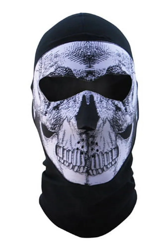 ZanHeadgear WBC002NFME Extreme Coolmax Balaclava Full Mask Black and